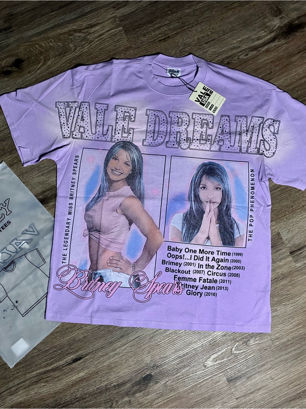 Valley Dreams Britney Spears Graphic Tee Lavender Purple